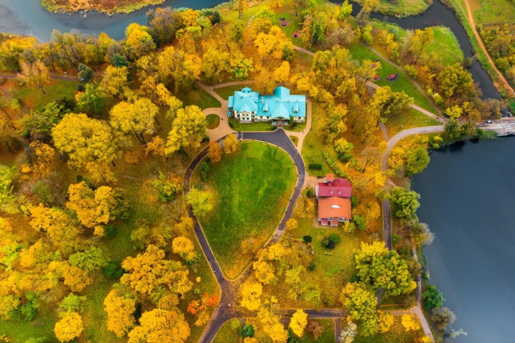 View From The Height Of The Autumn Loshitsky Park